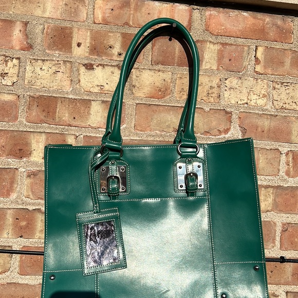 Wilson Leather Vintage Teal Green bag - Picture 6 of 15